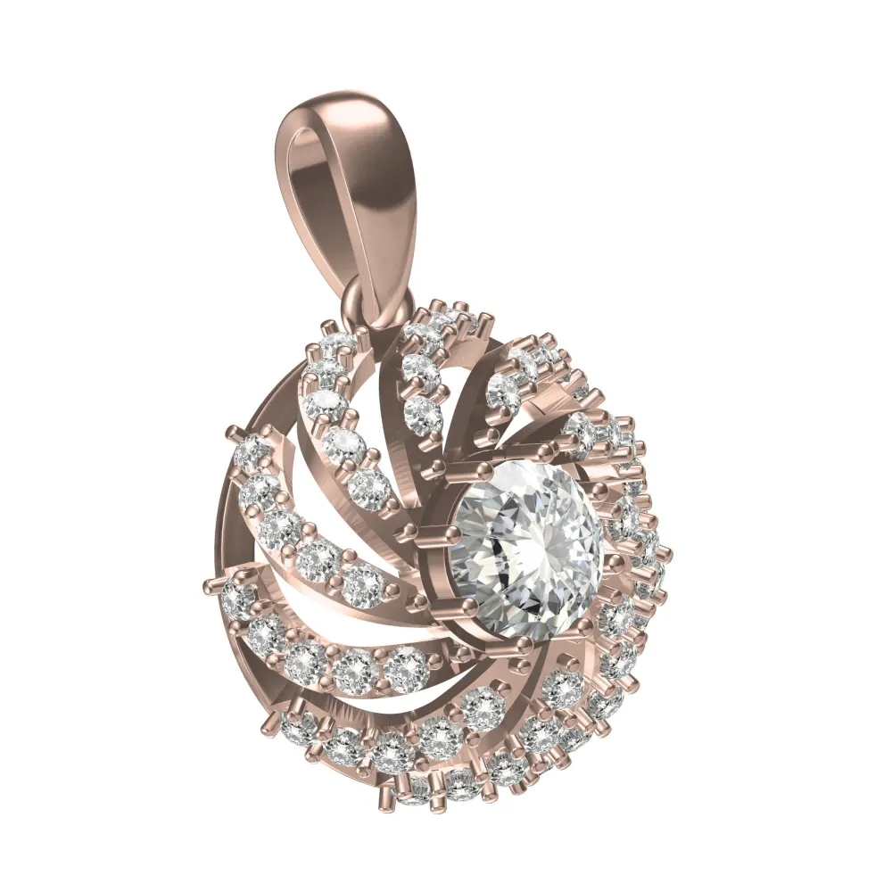 The Sudarshan chakra Diamond  Pendant