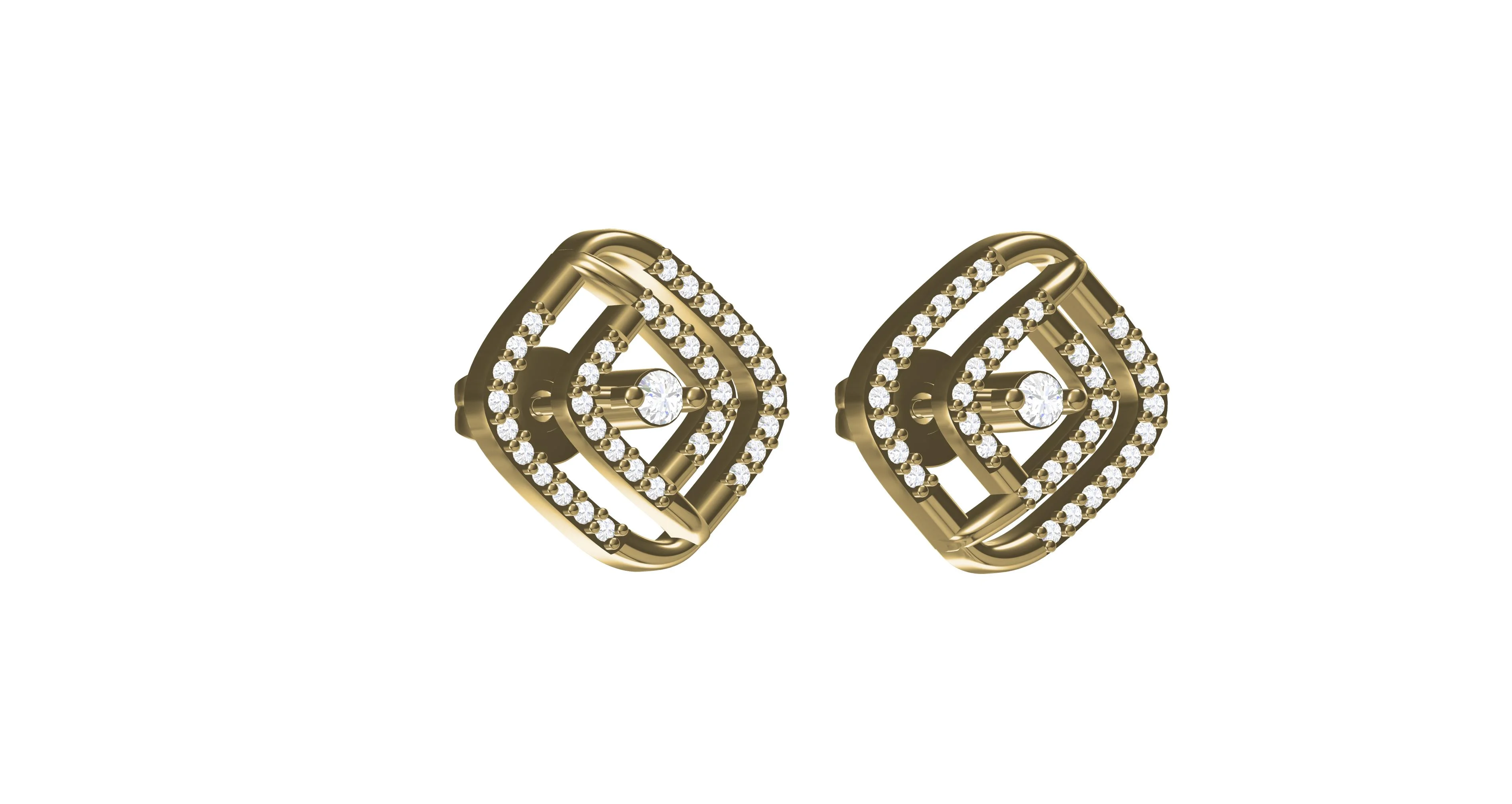 Luminous stud earrings