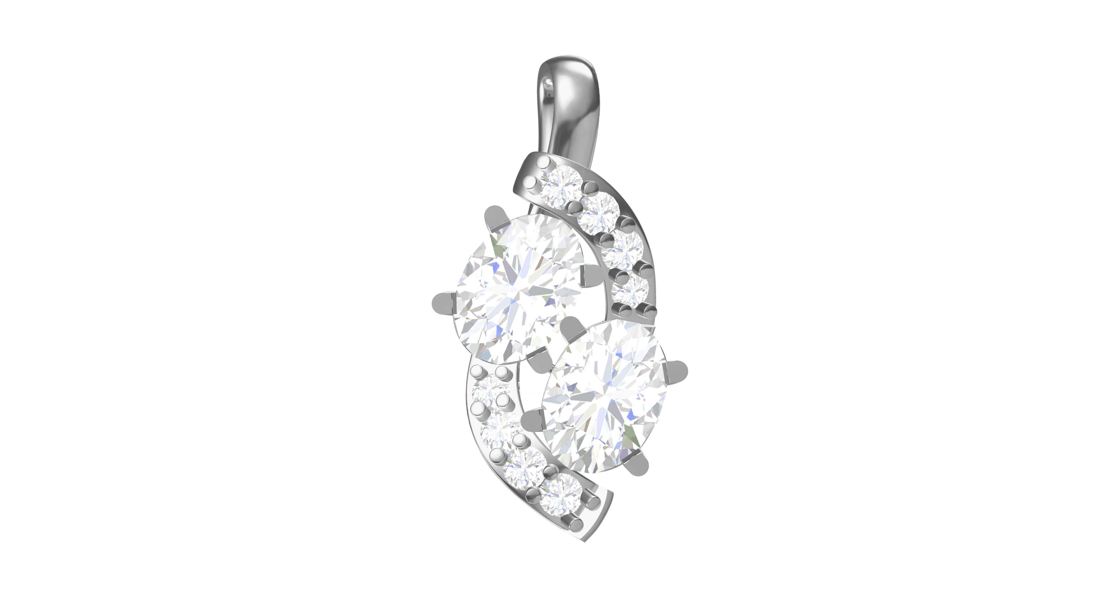 Yin Yang Diamond Pendant