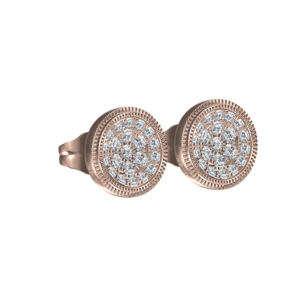 Classic round stud earrings