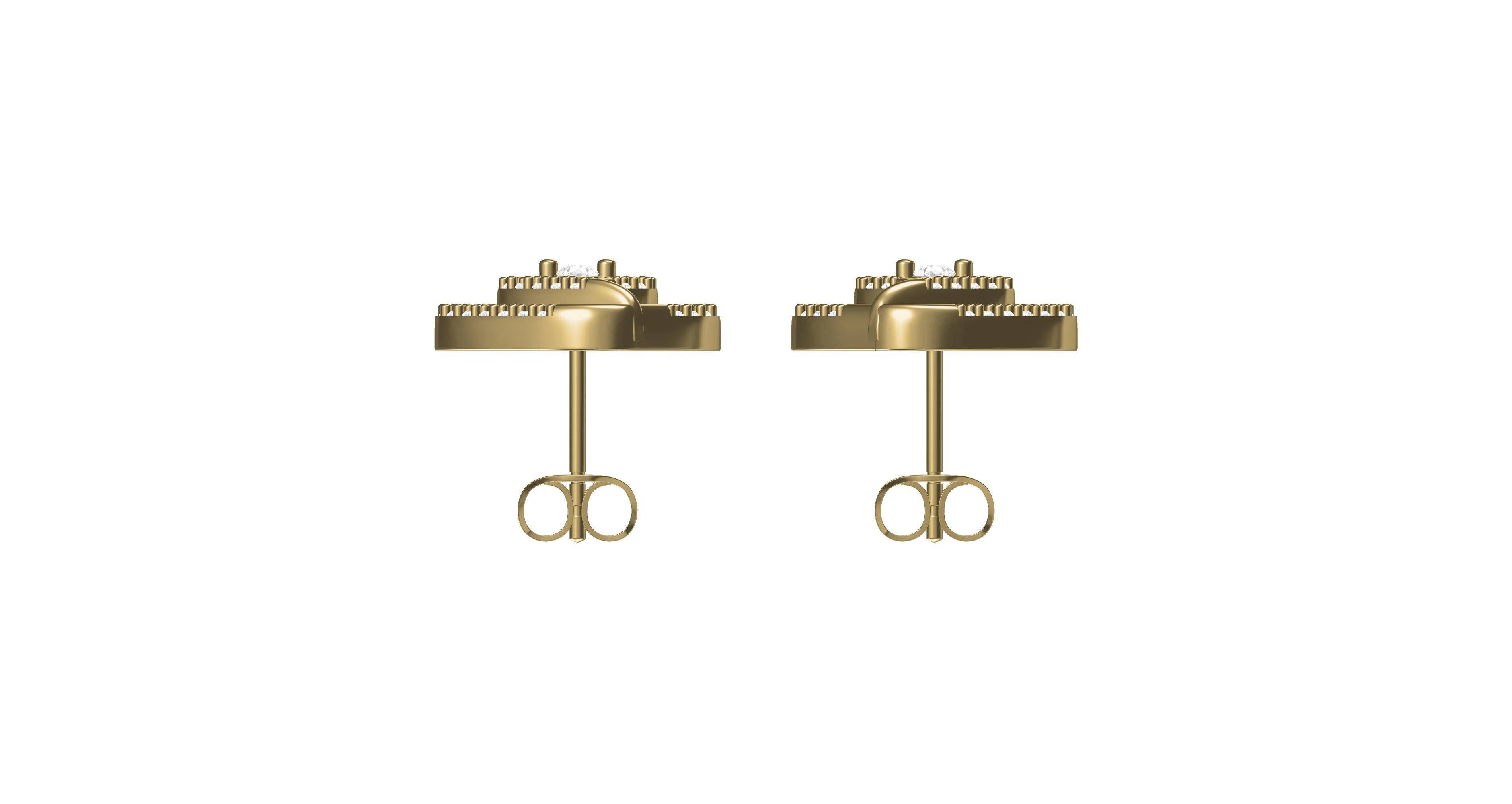 Luminous stud earrings