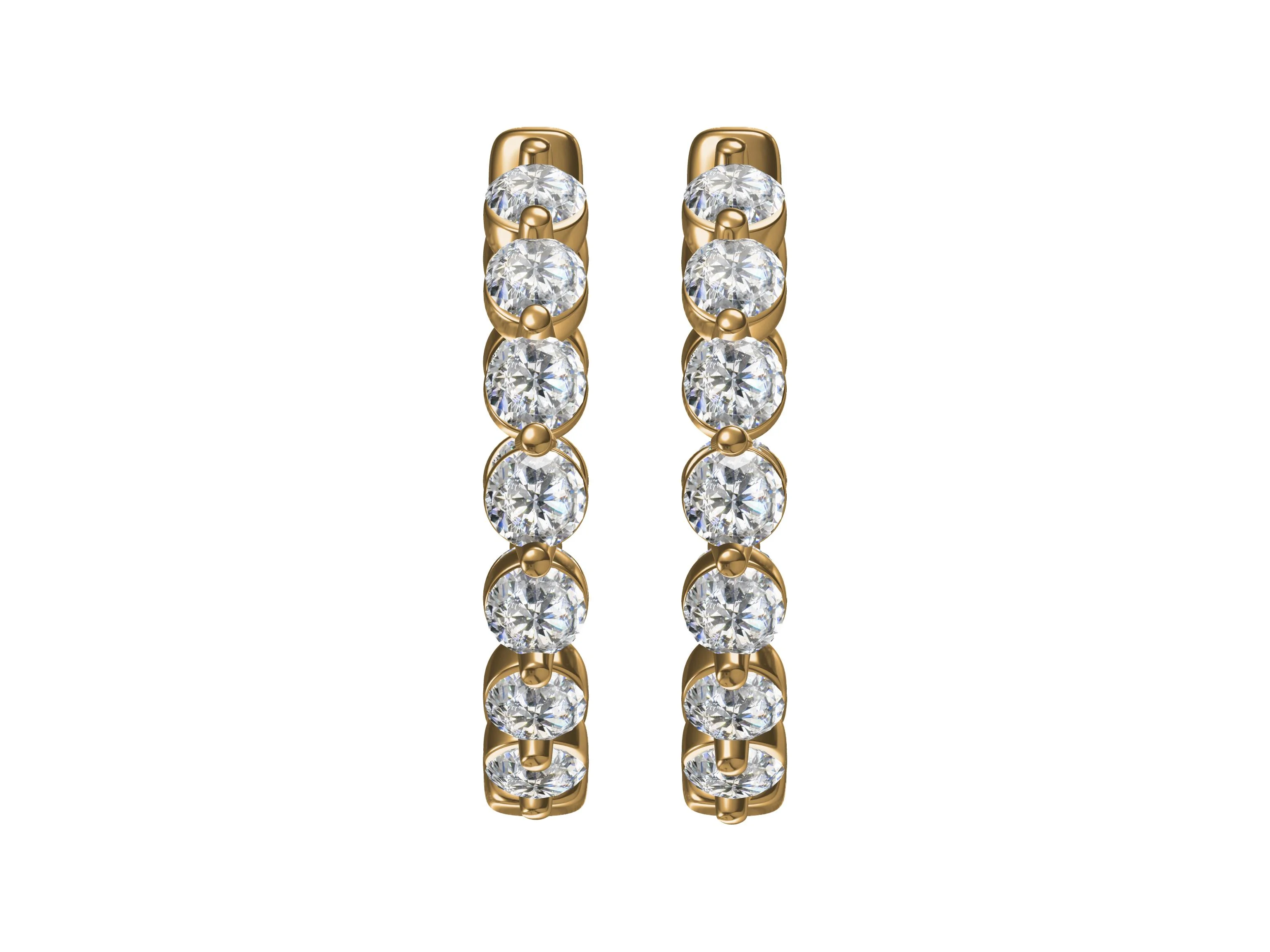 Beautiful Flower Hoop Earrings