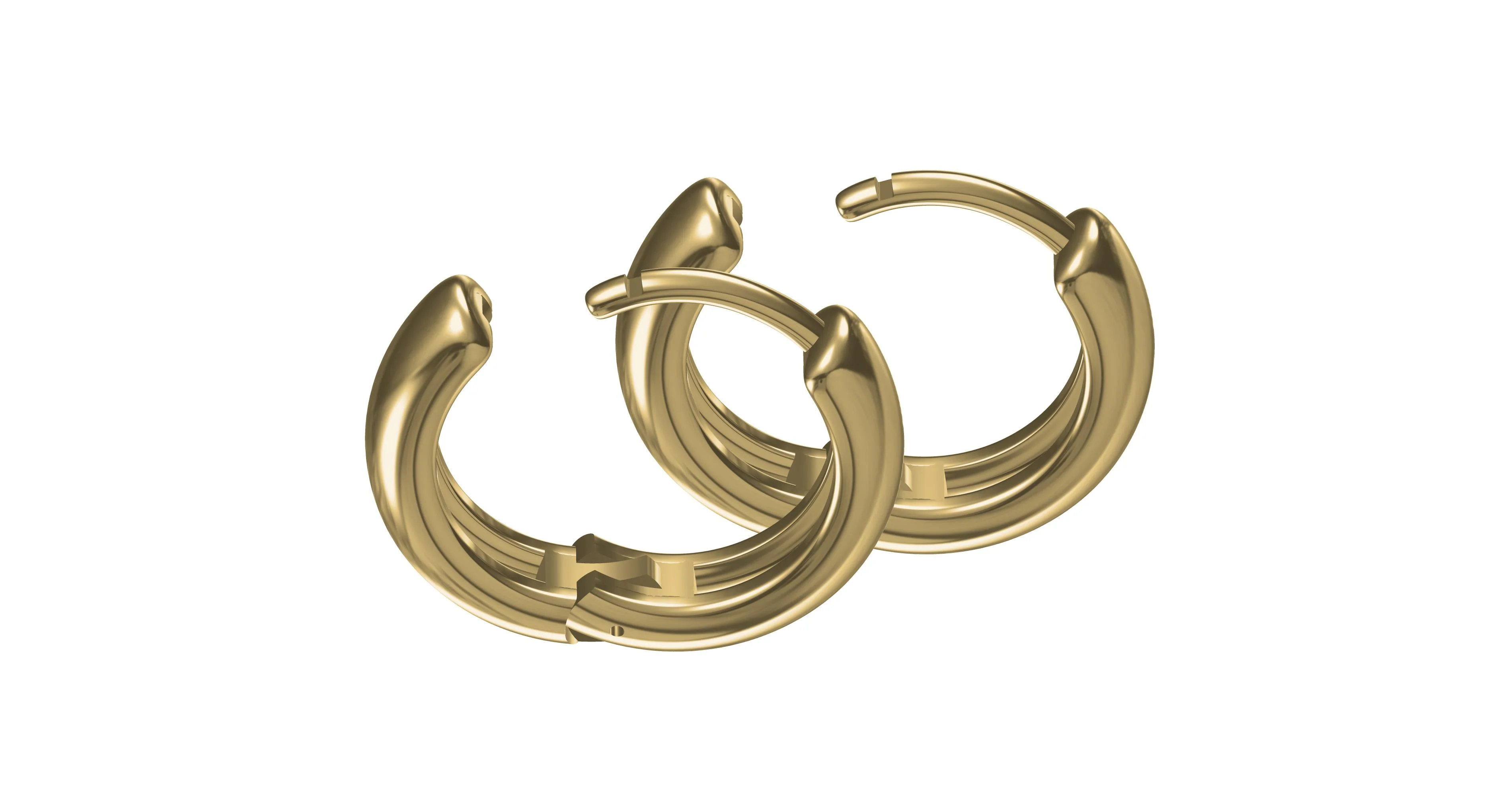 Elegant hoop earrings