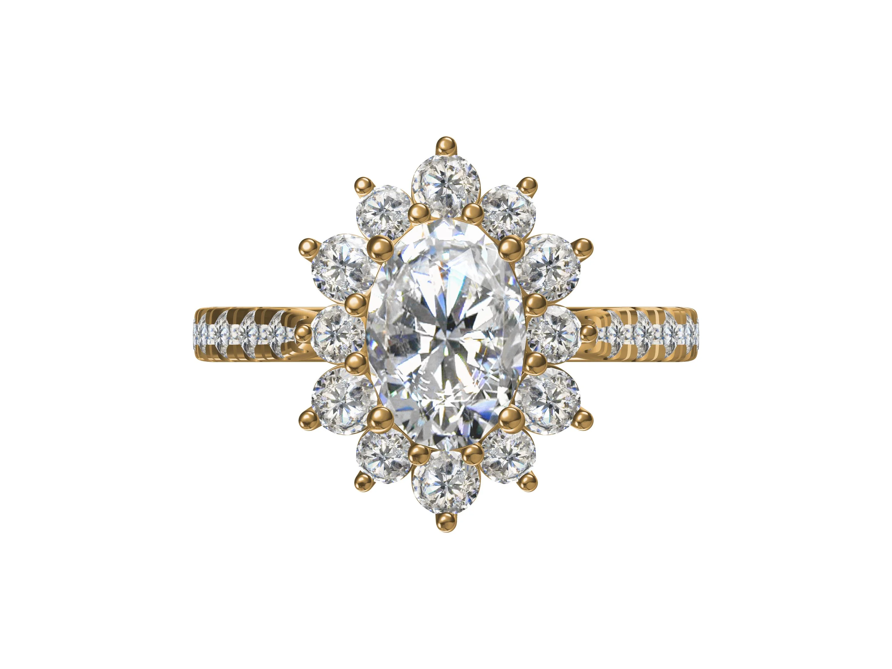 Flower Shape Diamond Ring – A Floral Elegance
