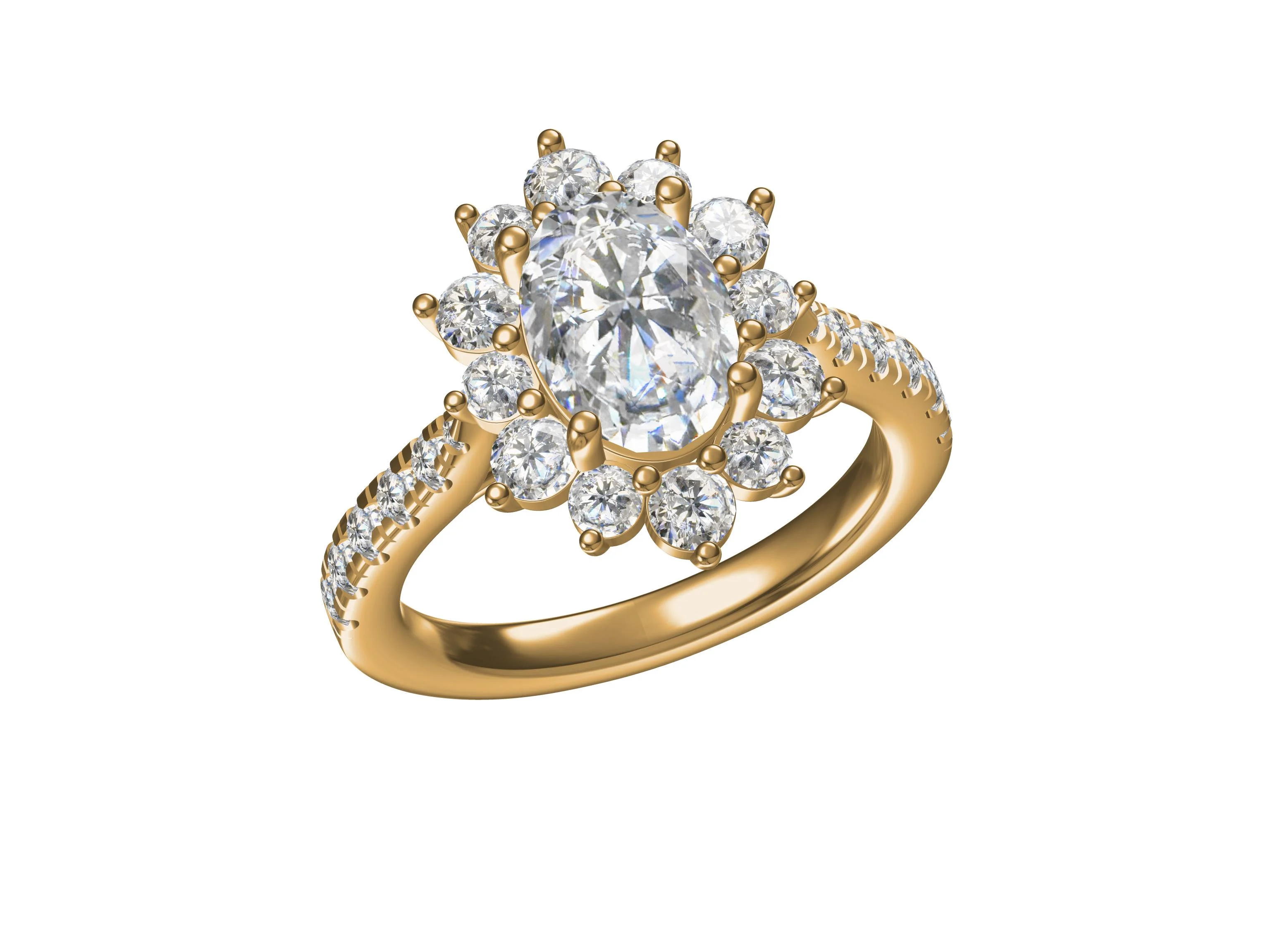 Flower Shape Diamond Ring – A Floral Elegance